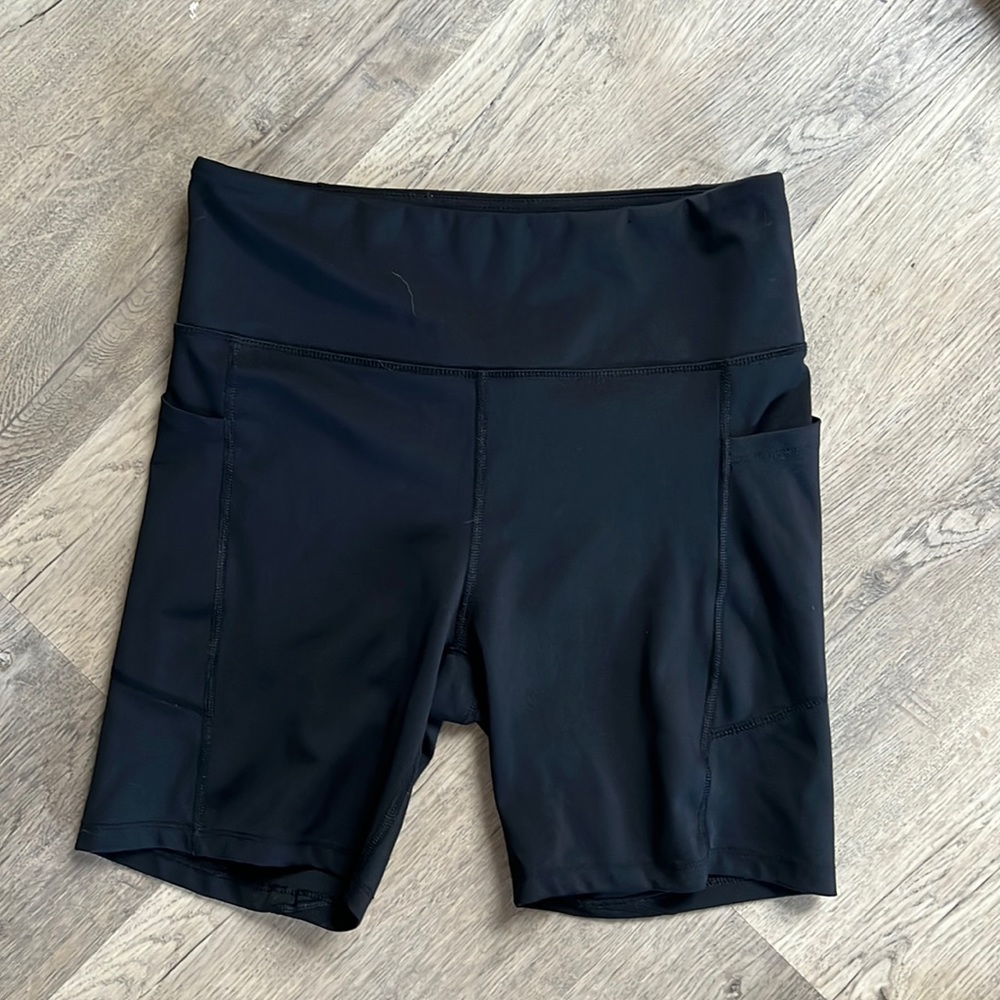 Women’s black biker shorts